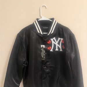 Reason Kids Black Varsity Jacket
